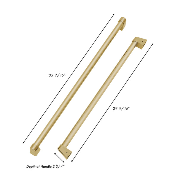 ZLINE Autograph Edition 60 in. Built-in Refrigerator Handles (Set of 4) in Champagne Bronze (RBIVHZ-CB-60)