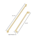 ZLINE Autograph Edition 30 in. Built-in Refrigerator Handles (Set of 2) in Polished Gold (RBIVHZ-G-30)