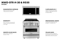 ZLINE 30 in. Kitchen Package Stainless Steel Gas Range and Over The Range Microwave with Traditional Handle (2KP-RGOTRH30)