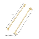 ZLINE Autograph Edition Polished Gold Traditional Handles (Set of 3) for Standard-Depth Refrigerators (RSMHZ-36-G)
