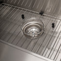 ZLINE 33 in. Moritz Farmhouse Apron Mount Single Bowl Stainless Steel Kitchen Sink with Bottom Grid and Accessories (SLSAP-33)