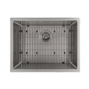 ZLINE 23 in. Meribel Undermount Single Bowl Stainless Steel Kitchen Sink with Bottom Grid (SRS-23)