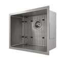 ZLINE 23 in. Meribel Undermount Single Bowl Stainless Steel Kitchen Sink with Bottom Grid (SRS-23)
