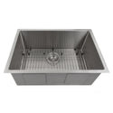 ZLINE 30 in. Meribel Undermount Single Bowl Stainless Steel Kitchen Sink with Bottom Grid (SRS-30)