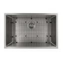 ZLINE 30 in. Meribel Undermount Single Bowl Stainless Steel Kitchen Sink with Bottom Grid (SRS-30)
