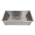 ZLINE 36 in. Meribel Undermount Single Bowl Stainless Steel Kitchen Sink with Bottom Grid (SRS-36)