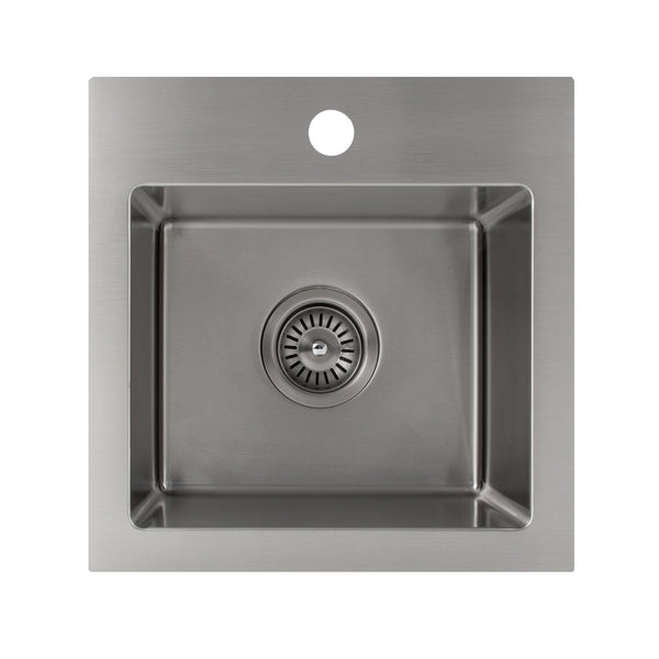 ZLINE 15 in. Donner Topmount Single Bowl Bar Kitchen Sink in Stainless Steel (STS-15)