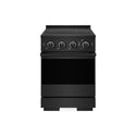 ZLINE 24 in. 3.2 cu. ft. Marino Induction Range with 3 Element Cooktop and Electric Convection Oven in Black Stainless Steel (MINRB-24)