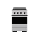 ZLINE Autograph Edition 24 in. 3.2 cu. ft. Marino Induction Range with 3 Element Cooktop and Electric Convection Oven in Stainless Steel with Matte Black Accents (MINRZ-24-MB)