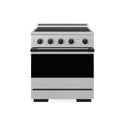 ZLINE Autograph Edition 30 in. 4.2 cu. ft. Marino Induction Range with 4 Element Cooktop and Electric Convection Oven in Stainless Steel with Matte Black Accents (MINRZ-30-MB)