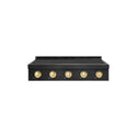 ZLINE Autograph Edition 36 in. Paramount Induction Rangetop with 5 Element Cooktop in Black Stainless Steel and Polished Gold Accents (SINRTBZ-36-G)