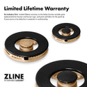 ZLINE Autograph Edition 48 in. Classic Gas Rangetop with 8 Burner DuoPro™ Cooktop in Satin Stainless Steel and Polished Gold Accents (PCRTSZ-48-G)