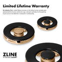 ZLINE Autograph Edition 30 in. Classic Gas Rangetop with 4 Burner DuoPro™ Cooktop in Black Stainless Steel and Champagne Bronze Accents (PCRTBZ-30-CB)