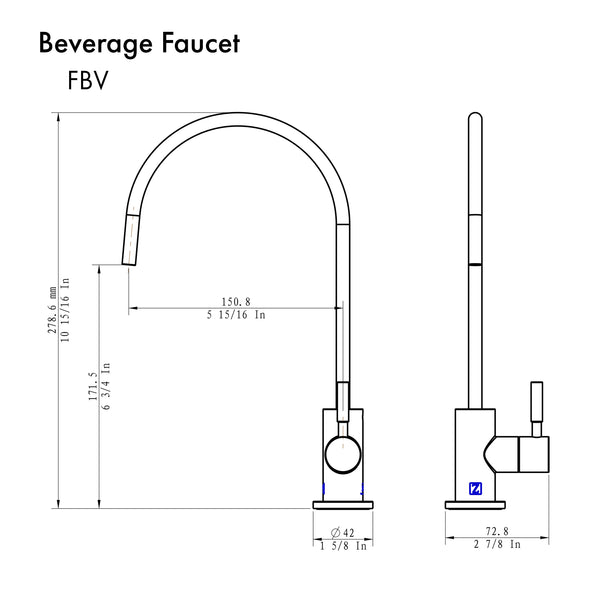 ZLINE Drink Faucet in Matte Black (FBV-MB)