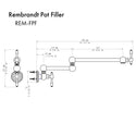 ZLINE Rembrandt Pot Filler in Oil Rubbed Bronze (REM-FPF-ORB)