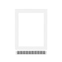 ZLINE 24 in. Touchstone Undercounter Refrigeration Door in White Matte (RPO-WM-24)