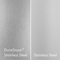 ZLINE DuraSnow Stainless Steel compared with Standard Stainless Steel