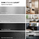 ZLINE Autograph Edition 36 in. 5.2 cu. ft. Marino Gas Range with 6 Burner DuoPro™ Cooktop and Convection Gas Oven in Stainless Steel and Matte Black Accents (PMGRZ-36-MB)