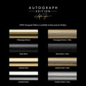 ZLINE Autograph Edition 24 in. Touchstone 168 Can Outdoor-Rated Dual Refrigerator Drawer with Satin Stainless Steel Doors and Polished Gold Handles (RDSOZ-SN-24-G)