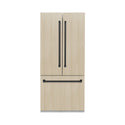 ZLINE Autograph Edition 36 in. 19.6 cu. ft. Panel Ready French Door Built-In Bottom Freezer Refrigerator with Water Dispenser and Ice Maker with Matte Black Accents (RBIVZ-36-MB)