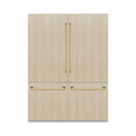 ZLINE Autograph Edition 60 in. 32.2 cu. ft. Panel Ready French Door Built-In Bottom Freezer Refrigerator with Water Dispenser and Ice Maker with Polished Gold Accents (RBIVZ-60-G)