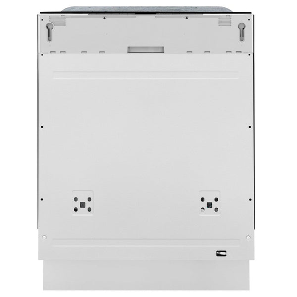 ZLINE 24 in. Panel Ready Monument Series 3rd Rack Top Touch Control Dishwasher with Stainless Steel Tub, 45dBa (DWMT-24) front, closed.