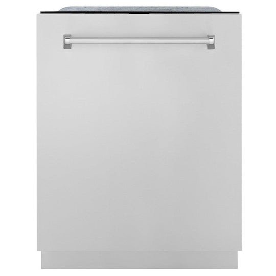 ZLINE 24 in. Monument Series 3rd Rack Top Touch Control Dishwasher with Stainless Steel Panel, 45dBa (DWMT-304-24)