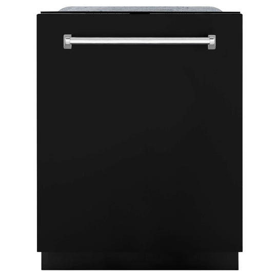 ZLINE 24 in. Monument Series 3rd Rack Top Touch Control Dishwasher with Black Matte Panel, 45dBa (DWMT-BLM-24)