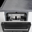 ZLINE Autograph Edition 18” Tallac Series 3rd Rack Top Control Dishwasher in Custom Panel Ready with Champagne Bronze Handle, 51dBa (DWVZ-18-CB)