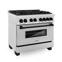 ZLINE Autograph Edition 48 in. 6.0 cu. ft. Legacy Dual Fuel Range with 7 Burner Gas Cooktop and 2 Electric Ovens in Satin Stainless Steel and Champagne Bronze Accents (RASZ-SN-48-CB)