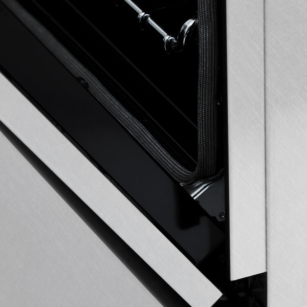 ZLINE Autograph Edition 60 in. 7.4 cu. ft. Legacy Dual Fuel Range with 9 Burner Gas Cooktop and 2 Electric Convection Ovens in Satin Stainless Steel and Matte Black Accents (RASZ-SN-60-MB)