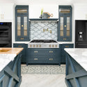 ZLINE Autograph Edition 48 in. Legacy Gas Rangetop with 7 Burners and Porcelain Cooktop in Satin Stainless Steel with Champagne Bronze Accents (RTSZ-48-CB)