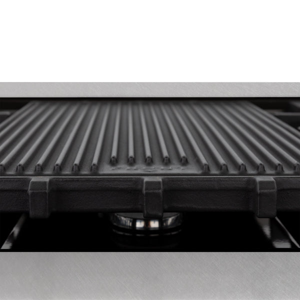 ZLINE Autograph Edition 48 in. 6.0 cu. ft. Legacy Dual Fuel Range with 7 Burner Gas Cooktop and 2 Electric Ovens in Satin Stainless Steel with Black Matte Doors and Polished Gold Accents (RASZ-BLM-48-G)