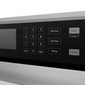 ZLINE Autograph Edition 30 in. Professional True Convection Single Wall Oven with Air Fry and Self Clean in Satin Stainless Steel with Polished Gold Helix Handle (WASSZ-30-KG)