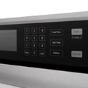 ZLINE 30 in. Autograph Edition Professional True Convection Single Wall Oven with Air Fry and Self Clean in Satin Stainless Steel with White Matte Door and Matte Black Handle (WASSZ-WM-30-MB)