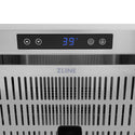 ZLINE Autograph Edition 24 in. Touchstone 168 Can Outdoor-Rated Dual Refrigerator Drawer with White Matte Doors and Matte Black Handles (RDSOZ-WM-24-MB)