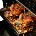 ZLINE Autograph Edition 30 in. Professional True Convection Single Wall Oven with Air Fry and Self Clean in Stainless Steel with Polished Gold Helix Handle (WASZ-30-KG)
