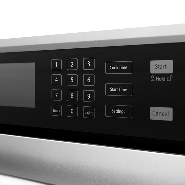 ZLINE Autograph Edition 30 in. Professional True Convection Single Wall Oven with Air Fry and Self Clean in Stainless Steel with Polished Nickel Helix Handle (WASZ-30-KPN)