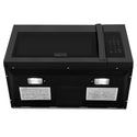 ZLINE Black Stainless Steel Over the Range Convection Microwave Oven with Modern Handle (MWO-OTR-30-BS)