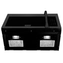 ZLINE 1.5 cu. ft. Over the Range Convection Microwave Oven in Black Stainless Steel with Traditional Handle and Sensor Cooking (MWO-OTR-H-30-BS)