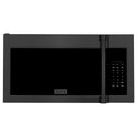 ZLINE 1.5 cu. ft. Over the Range Convection Microwave Oven in Black Stainless Steel with Traditional Handle and Sensor Cooking (MWO-OTR-H-30-BS)