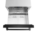ZLINE 24 in. Touchstone 168 Can Outdoor-Rated Dual Refrigerator Drawer with Black Stainless Steel Doors (RDSO-BS-24)