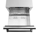 ZLINE 24 in. Touchstone 168 Can Outdoor-Rated Dual Refrigerator Drawer with Black Stainless Steel Doors (RDSO-BS-24)