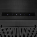 24" ZLINE CrownSound™Ducted Vent Wall Mount Range Hood in Black Stainless Steel with Built-in Bluetooth Speakers (BSKENCRN-BT-24)