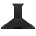 36" ZLINE CrownSound™Ducted Vent Wall Mount Range Hood in Black Stainless Steel with Built-in Bluetooth Speakers (BSKBNCRN-BT-36)