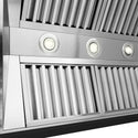 ZLINE 36 in. Wooden Wall Mount Range Hood in Rustic Black Finish (355CC-36)