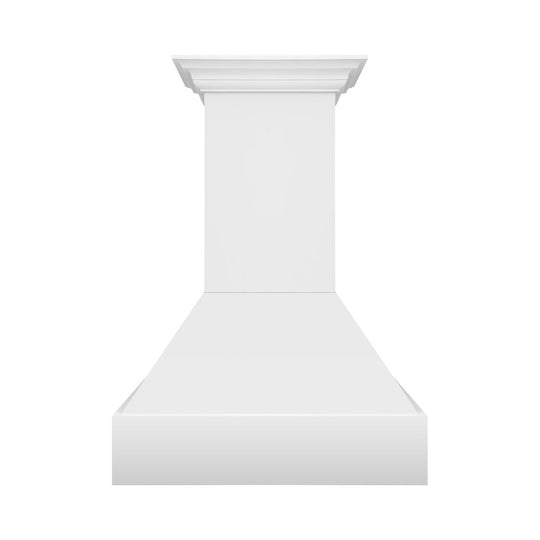 ZLINE 30 in. Wooden Wall Mount Range Hood in Rustic Bright White Finish (355WW-30)