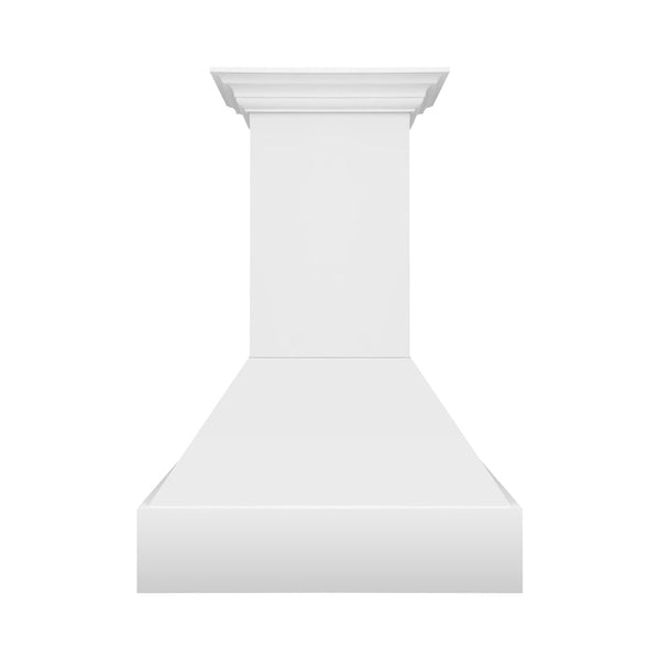 ZLINE 36 in. Wooden Wall Mount Range Hood in Rustic Bright White Finish (355WW-36)