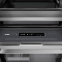 ZLINE 24 in. 12.4 cu. ft. Column Freezer in Black Stainless Steel with Graphite Gray Interior (RCFV-BS-24) close-up detail, interior touch control panel.