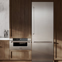 ZLINE 30 in. 16.1 cu. ft. Built-In Bottom Freezer Refrigerator with Water Dispenser and Ice Maker in DuraSnow® Stainless Steel with Graphite Gray Interior (GRBIV-SN-30)